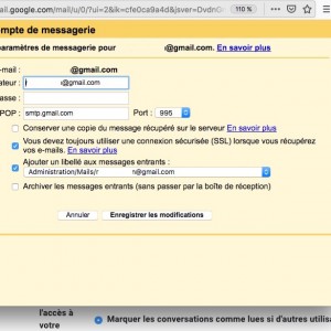 Redirection GMAIL – Erreur/Error – « [AUTH] Username and password not accepted. » – App Password solution